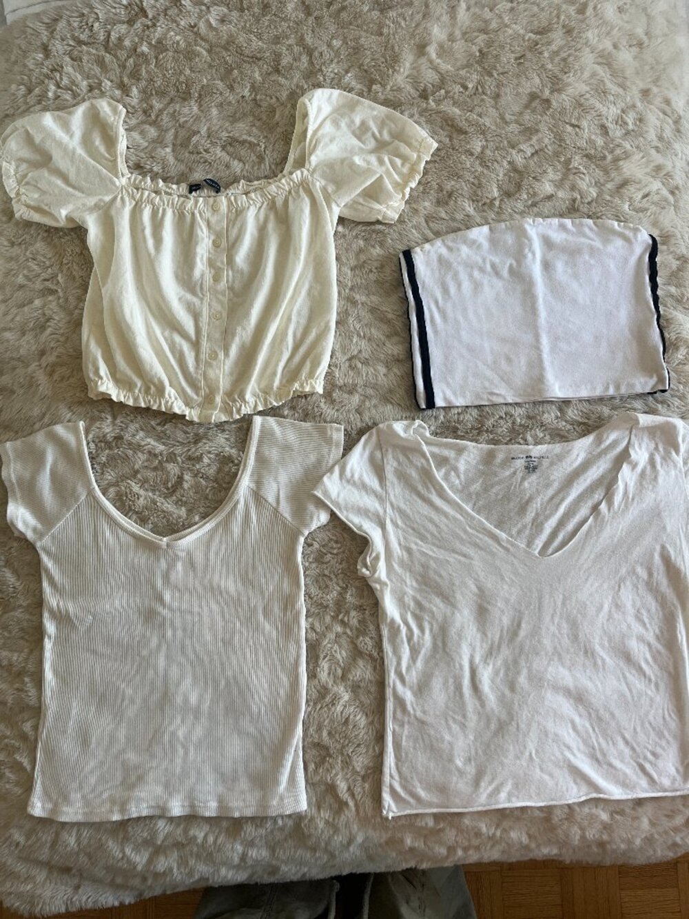 Brandy Melville White / Cream Tops Bundle